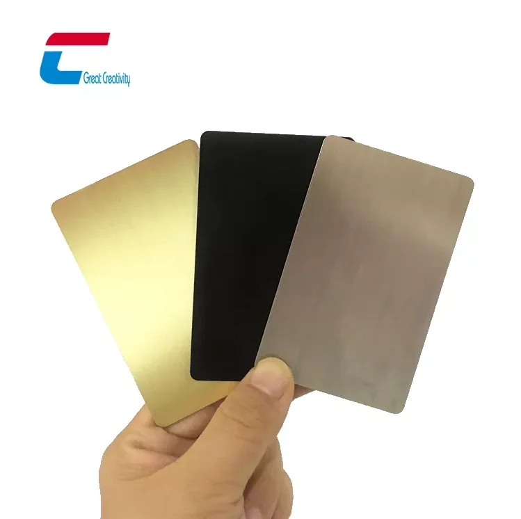 NFC金属名片不锈钢彩色13.56Mhz Nfc NTAG 216金属卡Rfid空白名片
