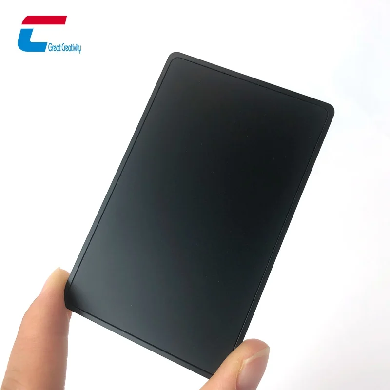 哑黑nfc 216金属名片,哑黑大凹槽NFC金属名片,NTAG 216哑黑金属卡