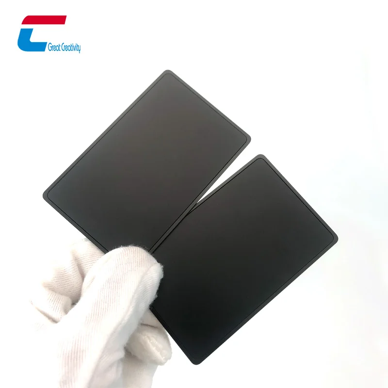 哑黑nfc 216金属名片,哑黑大凹槽NFC金属名片,NTAG 216哑黑金属卡
