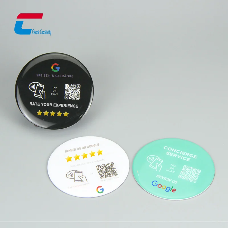 NFC GOOGLE好评滴胶卡，NFC Google好评卡，NFC滴胶钥匙扣