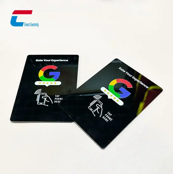 GOOGLE nfc好评卡NTAG 216 nfc菜单卡 亚克力GOOGLE nfc好评卡